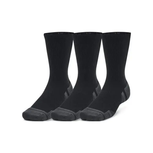 Under Armour 3 шт Черные Унисекс MID Носки до икры