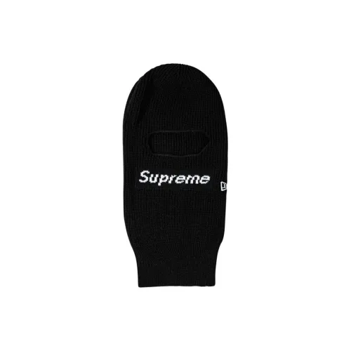 Supreme x New Era Акриловые Шапки и Кепки Унисекс Черные