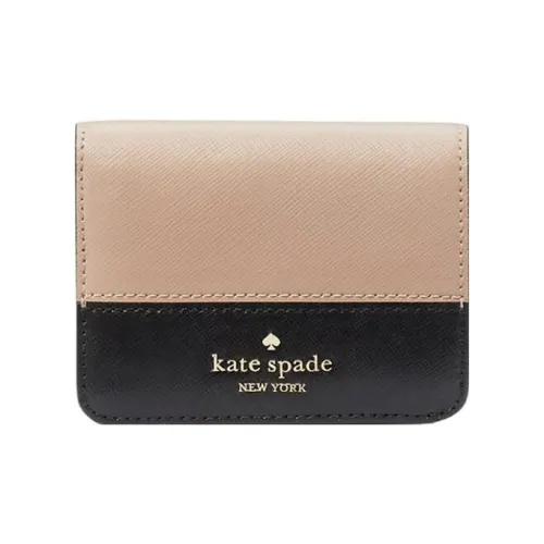 Kate Spade Saffiano кожа кошелек маленький женский кофейный и черный