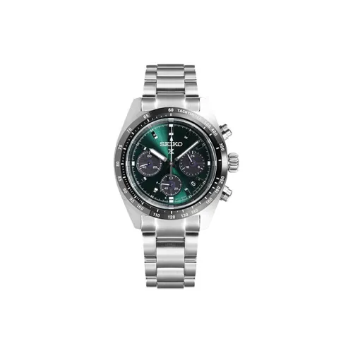 SEIKO Кварцевый механизм нержавеющая сталь ремешок унисекс зеленый циферблат модель SSC933P1