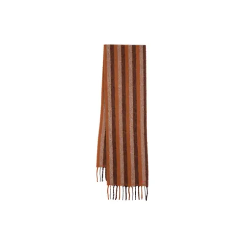 PS By Paul Smith Вязаные шарфы Унисекс Коричневый Синий