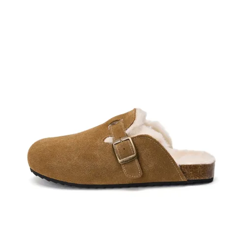 Joy Mario Домашние тапочки 2,5 см Женские Коричневый