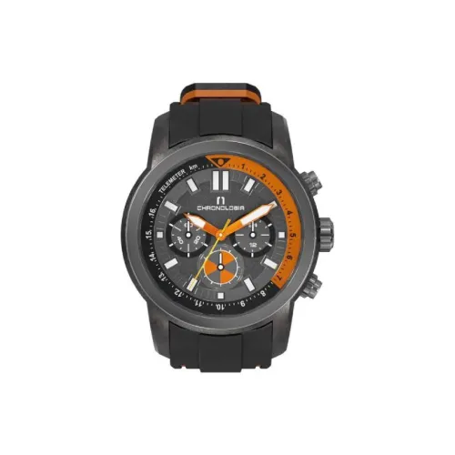 CHRONOLOGIA Pursuer Collection Мужские наручные часы Кварцевый механизм Серый циферблат Мужские часы 85601