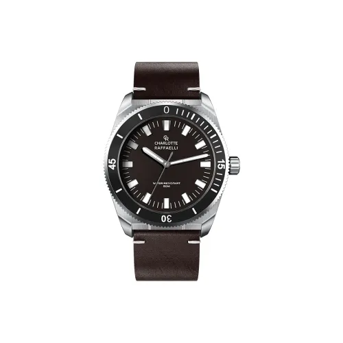 CHARLOTTE RAFFAELLI Мужские часы с кварцевым механизмом Quartz Edge Trend Series, 41,7 мм*41,7 мм*11 мм, черные