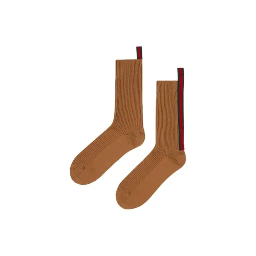 GUCCI SS24 Носки до колена Unisex 1 упаковка Коричневый