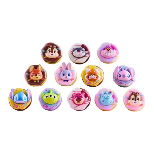 Miniso Disney Collection Веселье Пончик Наклейки для холодильника Лотсо Слепые коробки Один Mystery Коробка Целая коробка 12 шт