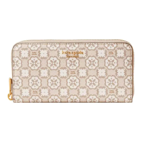 Kate Spade Покрытый холст Кошелек Женские Бежевый Многоцветный