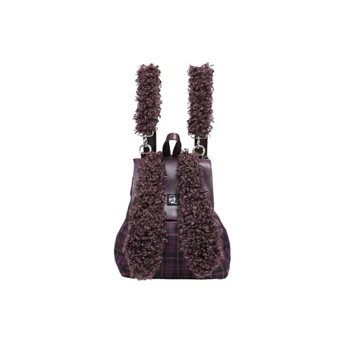 Rebirth Имитация Деним Цвет Холст Рюкзак Большой Женский Fragrant Ветер Серый Кролик Бургунди Кролик