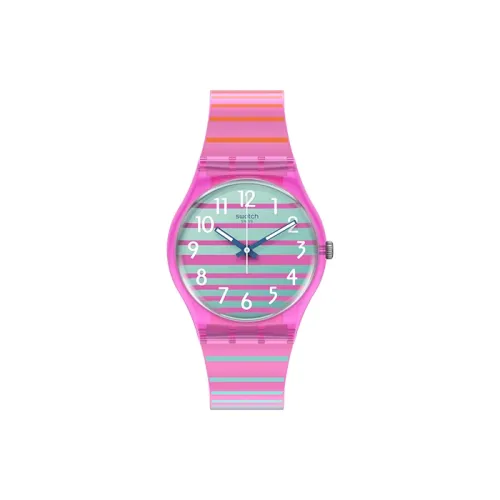 SWATCH The JULY Collection Кварцевый механизм Унисекс Часы 34 мм Розовый Циферблат