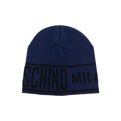 MOSCHINO Шапки-бини Унисекс Темно-синий