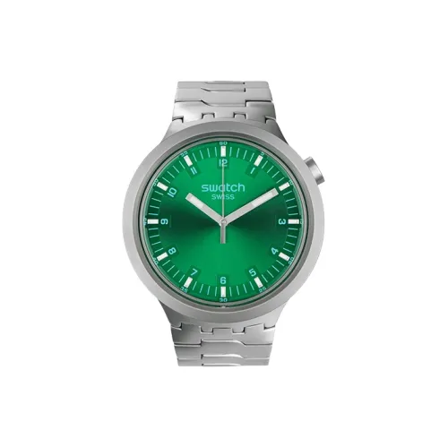 Swatch Quartz Movement Унисекс Часы 47mm*13,3mm Зеленые