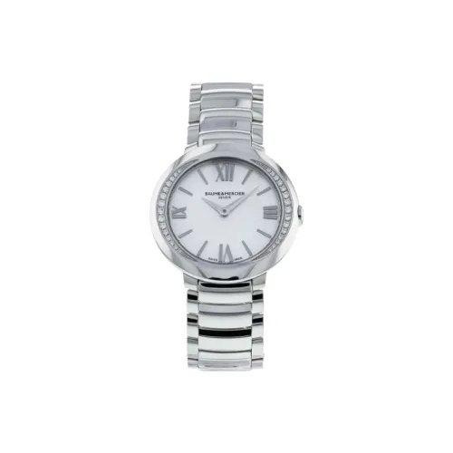 Baume & Mercier Кварцевый механизм Женские часы 30MM*7,4mm Белый