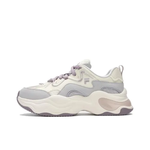FILA FUSION BUBBLE Покрытие Низкий Топ Толстая Подошва Кроссовки Женские Светло-Серый