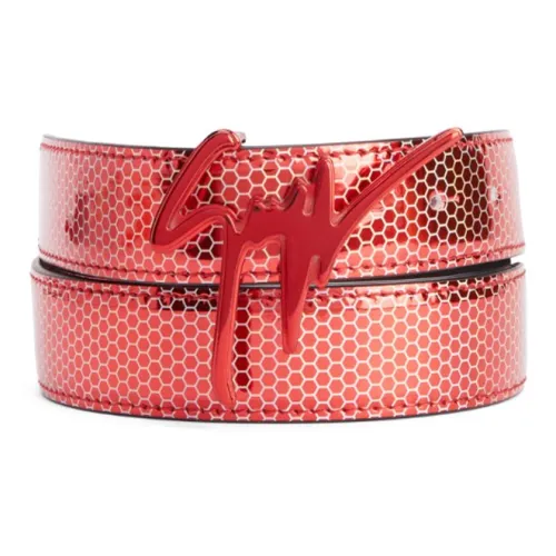 GIUSEPPE ZANOTTI PV ПУ (полиуретан) Металл, Синтетическое волокно Ремни Мужской