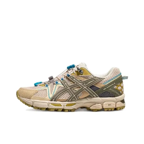 Asics Gel Kahana 8 Беговые кроссовки Низкий топ Желтый Зеленый Женские
