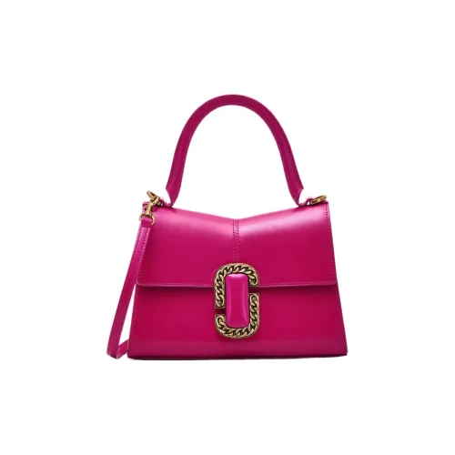 MARC JACOBS Гладкая кожа Сумка через плечо Сумка Обычная Женская Lipstick Розовый