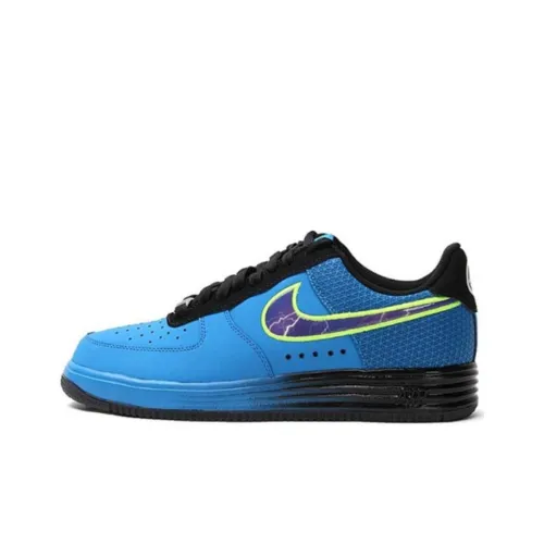 nike Lunar Force 1 Superhuman Износостойкий и Легкий Низкий Топ Кроссовки для скейтбординга Мужские Синий Черный