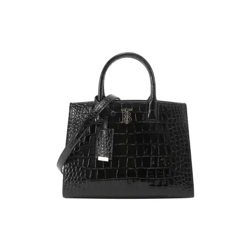 Burberry Frances Коровья кожа Тоут Сумка Сумка для покупок Сумка на плечо Сумка Женская Черная