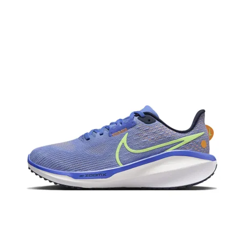 Nike Air Zoom Vomero 17 Амортизация Износостойкий Низкий Топ Беговые кроссовки Женские Синий