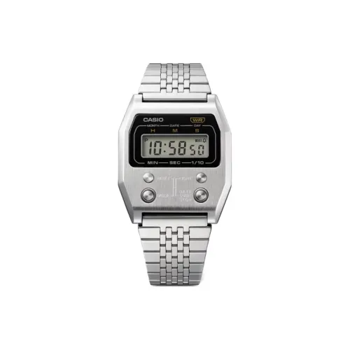 CASIO VINTAGE Series Кварцевый механизм нержавеющая сталь ремешок мужские часы серебристый циферблат