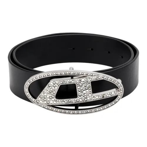 DIESEL Ремни из коровьей кожи, черные, женские
