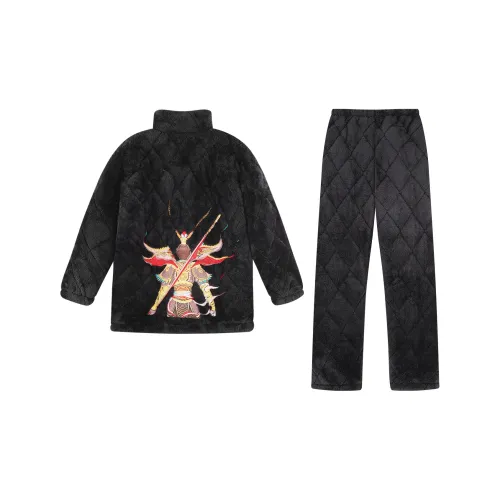 Gongdie Черный Комплект одежды для мужчин Пижамные комплекты