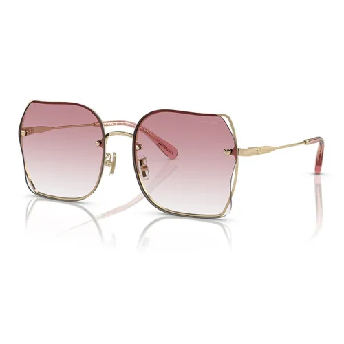 COACH Металл Нерегулярная форма Солнцезащитные очки Унисекс Золотой