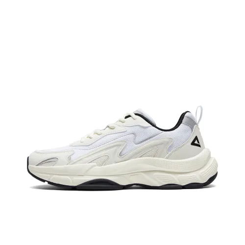 PEAK Little Wave Slip-resistant Abrasion-resistant Breathable Low-Top Footwear Men's Beige White Black PEAK Little Wave Slip-resistant Abrasion-resistant Дышащие Низкие Кроссовки Мужские Бежевый Белый Черный