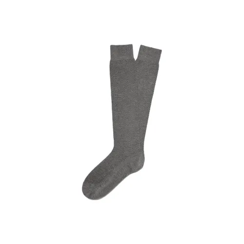 Ermenegildo Zegna Серые Мужские Носки до икры MID