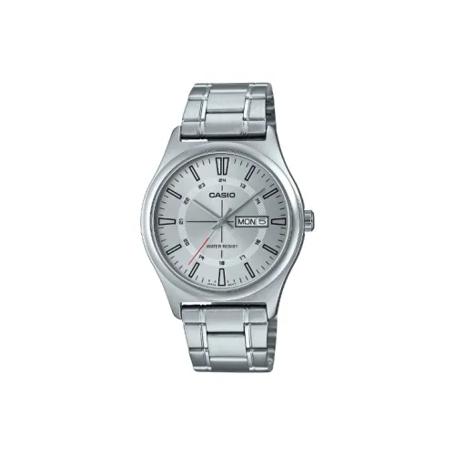 CASIO Кварцевый механизм Мужские часы серии Standard 45,1мм*38мм*9,4мм Серебряные