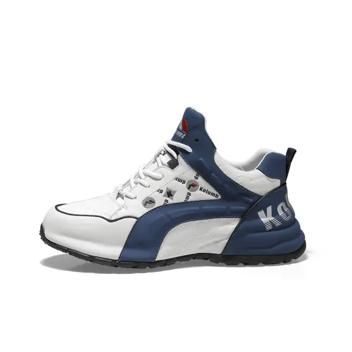 KOLUMB Устойчивый к истиранию Низкий Топ Life Casual 4,5 см Мужской Белый Синий