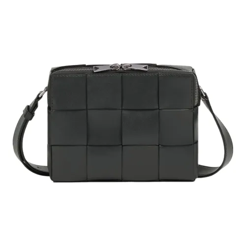 Bottega Veneta Cassette Коровья кожа Camera Сумка Сумки через плечо Сумка на плечо Мужская Каменная серый