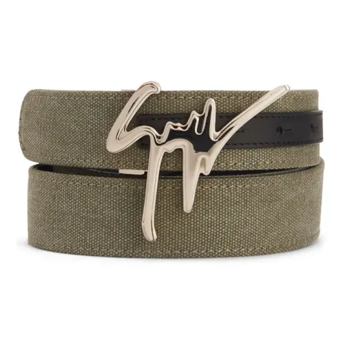 Giuseppe Zanotti GZ Cotton Belt Men's Green Width 3,5CM Джузеппе Занотти GZ Хлопковый ремень мужской зеленый ширина 3,5 см
