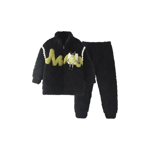 Chun Xi CX 8771 Черно-зеленый Женские Пижамные комплекты