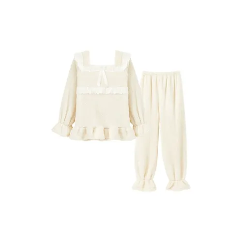 Xiang Ning Pai Пижамный комплект женский цвет слоновая кость