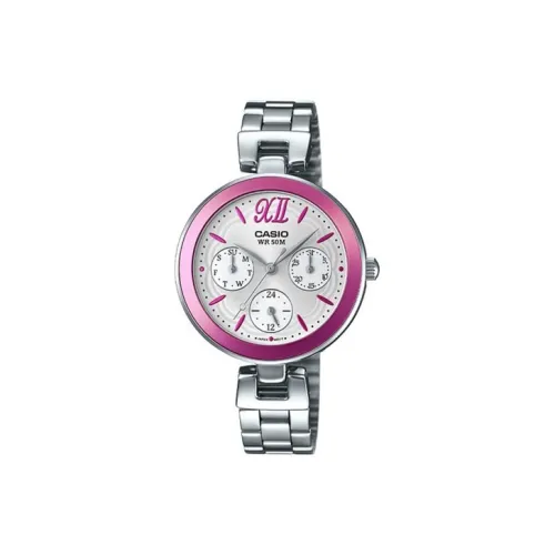 CASIO Standard Series Кварцевый механизм часы с ремешком из нержавеющей стали женские часы серебристый циферблат