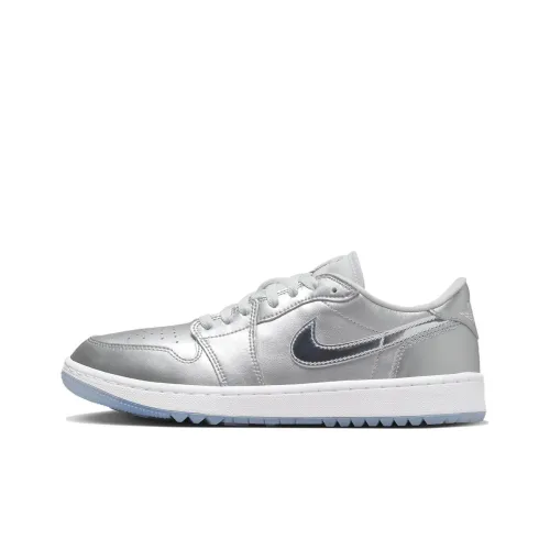 Jordan Air Jordan 1 Low GOLF 'Giving' Low Топ Винтажные баскетбольные кроссовки Унисекс Серебряный