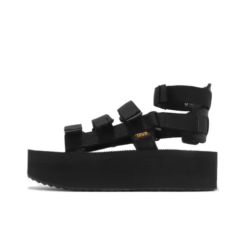 Teva W Flatform Mevia Пляжные сандалии Женские Черный