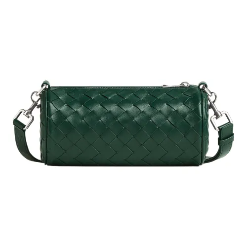 Bottega Veneta Intrecciato Коровья кожа Сумка через плечо Мини Мужская Изумруд