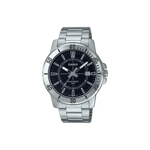 CASIO Standard Series Кварцевый механизм нержавеющая сталь ремешок мужские часы черный циферблат