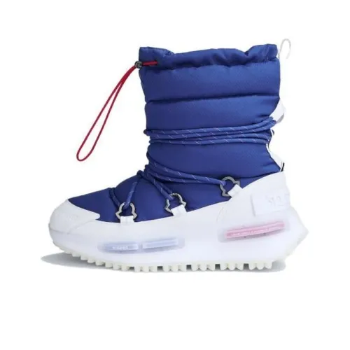 Moncler x Adidas Originals NMD S1 Устойчивый к истиранию Короткий Сноубутсы Мужской Синий
