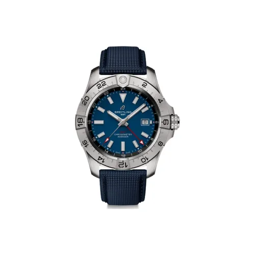 BREITLING Автоматический Механический Часы Мужские 44 мм Синий