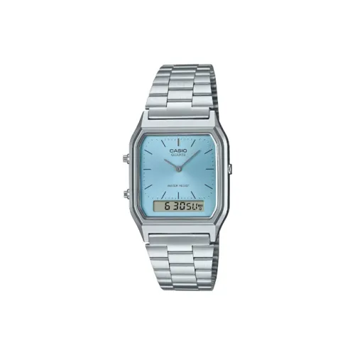 CASIO Кварцевый механизм нержавеющая сталь ремешок мужские часы синий циферблат
