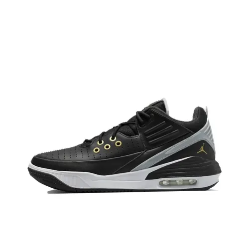 Jordan Max Aura 5 Low Топ Винтажные Баскетбольные Кроссовки Мужские Черные