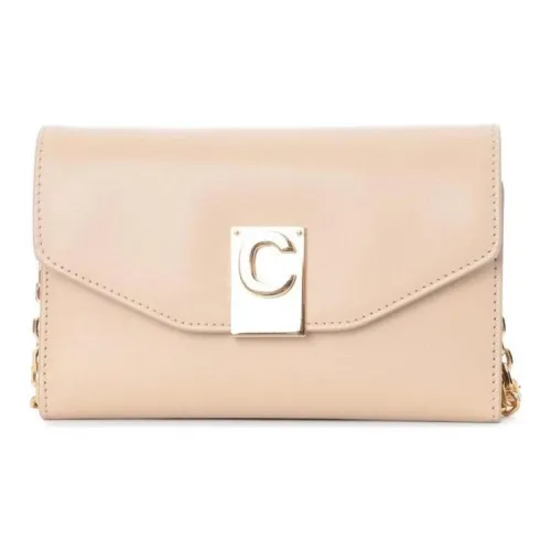 CELINE Яркий Гладкий Клатч из Телячьей Кожи Сумка через плечо Обычный Женская Нюдовый