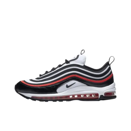 Nike Air Max 97 Ultra 17 Амортизация Износостойкий Низкий Топ Casual Женский Черный Белый Красный