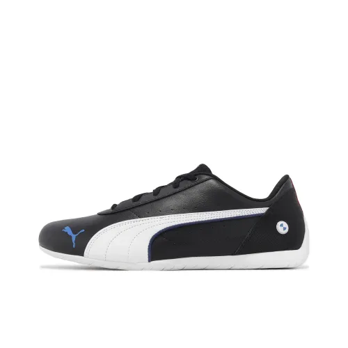 PUMA BMW M Motorsport Neo Cat BMW MMS Neo Cat Устойчивый к истиранию Дышащий Низкий Верх Повседневная Обувь Мужская Черный Белый