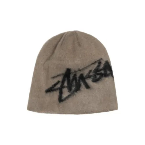 Stussy Акриловые Шапки-бини Унисекс Коричневый