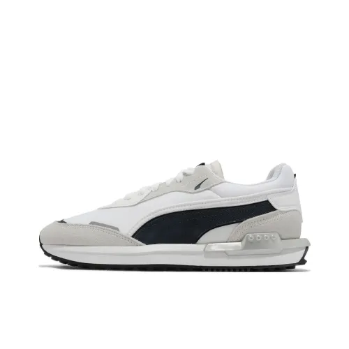 PUMA City Rider Low Топ Повседневная обувь Унисекс Белый Черный