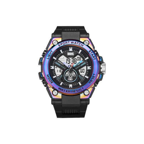 MARVEL IRON MAN Электронный механизм TPU ремешок Часы Мужские часы Серый циферблат